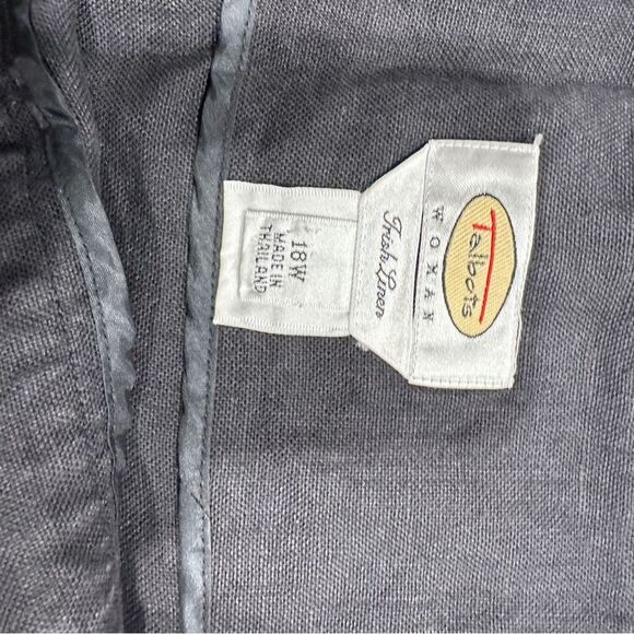 Vintage Talbots Linen A-Line Skirt Plus Size 18w - Picture 7 of 8